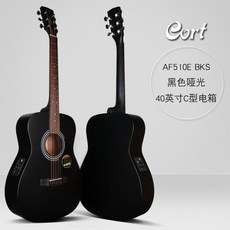 통기타현 CORT 코트 AD810AF510E 민요 배터리함 41 인치 초보자 학생용 남성 여성 40, 40 인치, AF510EBKS 블랙 무광 40 인