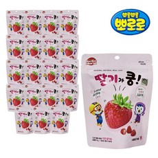 뽀로로 딸기가쿵 동결건조 과자 건조 과일 과일칩, 20개, 12g