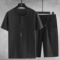 린넨셔츠반바지세트