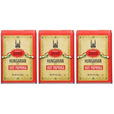 Szeged Hot Hungarian Paprika 4 ounce (Pack of 3) null, 1개