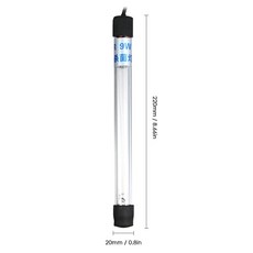 어항 자외선 살균 방수 수중 장식 식물 램프 살균기, 1개, 4.9W EU Plug