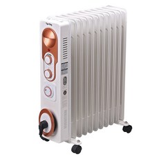 동일정밀 타이거킹 라디에이터 2500W 11핀 타이머 전기히터 7-8평형 난방 동파 결로방지