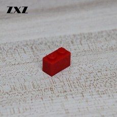 Zxz 100 개/몫 벽돌 1x2 diy 빌딩 블록 벽돌 diy 블록 세트 액세서리 3004 벽돌 대량 판매와 호환 가능, Red