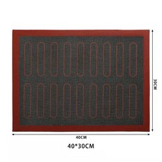 실리콘 베이킹 시트 피자 토스터 전자 매트 마카롱 레인지 쿠키 그릴 반죽 오븐 라이너, 30x40cm퍼프, 1개