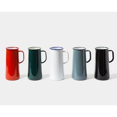 FALCON ENAMELWARE 팔콘 에나멜웨어 법랑 드링킹 세트 3파인트 저그 및 4개의 텀블러, 옐로우, 1개