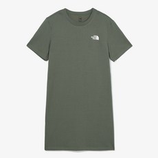 [국내정식매장] 노스페이스 원피스 The North Face W’S ESSENTIAL S/S MINI DRESS - GRAYISH_KHAKI