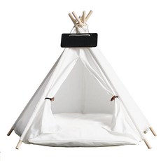 애완동물 텐트 하우스 강아지 침대 이동식 세척 티피 고양이 실내, 1개, C.S-4 corner tent