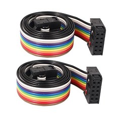 2 Pieces 50 Pin 10WEGE F/F PLUG CONNECTOR FLAT CABLE IDC Ribbon Cable
