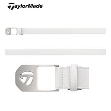 2024년 새상품 테일러메이드 TM 버클 벨트 베이직 골프벨트 남성용 TL346, 1.화이트, 1개
