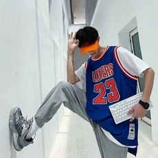 남자 농구 조끼 나시 유니폼 트렌드 힙합