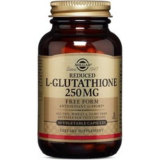 솔가 Solgar Reduced L-glutathione 250mg 60캡슐, 60정, 1개