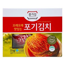 종가집 오래오래 맛있는 포기김치 3KG (아이스박스포장 아이스팩무료), 1개