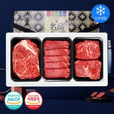 [명절 한정가격] 1++(8~9) 최상급 한우 프리미엄 선물 세트 구이용, 1호(900g)