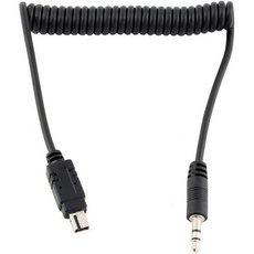 카메라 동조기 방송 장비 세트 3.5mm N3 셔터 릴리스 케이블 리모컨 코드 속도등 플래시 트리거 연결 Nikon 니콘 Z7 Z7용 스프링 코일 와이어 코드II Z6 Z6II, 카메라 동조기 방송 장비 세트 3.5mm N3 셔터 릴