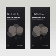 1+1 나인밀라 버블이지 비건 새치 염색약 100ml (흑갈색 자연갈색) 561861