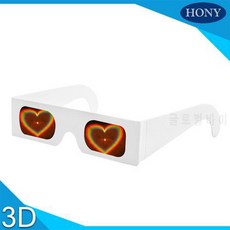 100pcs 3D 종이 회절 안경 하트 / 스타 스마일 / 긴 스타 불꽃 놀이 레인보?, 상세내용참조