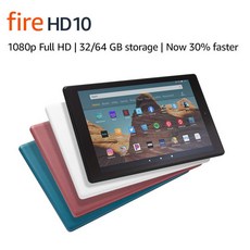 아마존 파이어 FIRE HD 10 태블릿 PC 올뉴 10.1인치 1080P FHD (2019 버전), HD10, 64GB, 블루