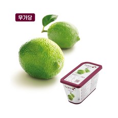 브아롱 라임 냉동 퓨레 1kg/브와롱+드라이아이스포장, 브아롱 라임 퓨레 1kg+드라이아이스포장, 1kg