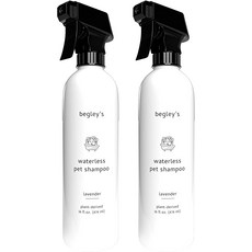 Begley's Natural No Rinse Waterless Pet Shampoo Bathless 청소 탈취 및 냄새 제거, 1개
