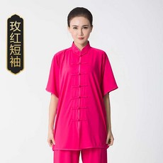 셋 여름반팔 태극복 여성 권법 무술 유니폼 연공복 남자 조깅복 경기복 퍼포먼스
