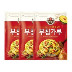 CJ제일제당 백설 부침가루 1kg 3개