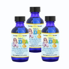 캘리포니아골드뉴트리션 유아영양 오메가3 1050mg DHA 비타민D3 함유 59ml 3팩, 3개