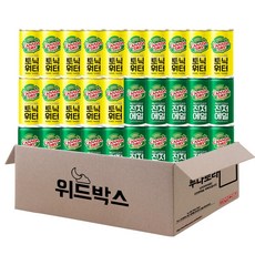 [위드박스] 캐나다 드라이 250ml 30개(토닉워터15+진저에일15), 30캔