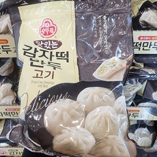 오뚜기감자만두 오뚜기 맛있는 감자떡 만두 고기 1300g 일반포장동절기만 1개