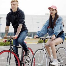 하이브리드자전거 입문용 산악 통근 학생용 성인용, 티타늄실버 26인치 30나이프