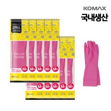 프로그 라텍스 고무장갑 컴포트 베이비 핑크 중(M) 3세트 상품 이미지