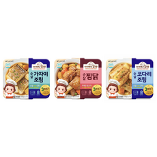 [신상] 아이배넷 꼬마반찬 3종세트(가자미 찜닭 코다리) 140g 각1개씩 총3개, 1개