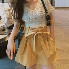 겟잇미_레이틀리 겟잇미여름 브이넥 스트라이프 썸머 니트 (6229349)