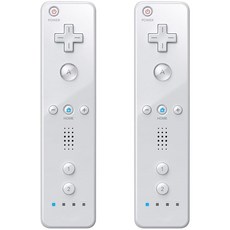 MOOGOLE Wii Remote Controller Wii Controller 2 Pack Wii Remotes 2 Pack with Silicone Case and Wri