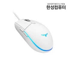 한성컴퓨터 rainbow 게이밍 마우스 WM200, 화이트, WM200 (국내정품/1년무상AS)