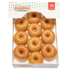 더가림 KRISPY KREME DOUGHNUTS 크리스피크림 도넛 미니 오리지널 글레이즈드 10개입, 470g, 1박스