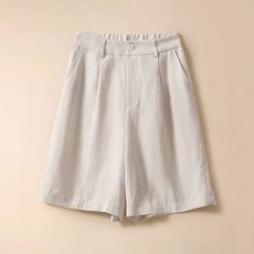 빌리즈빈 여성 캐주얼 데일리 뒷밴딩 반바지 51012