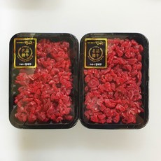 NH참예우 [명품인증]한우 소고기 국거리용 1+등급 500g(250*2팩), 2팩, 250g