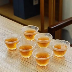 유리 꽃 차 컵 개세트 일본 컵과 머그잔 찻잔 안경 그릇 퓨어, 3.G, 1개