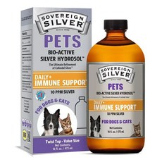 Sovereign Silver Natural Immunogenics Bio-Active Hydrosol for Pets 16 oz 833226, Sovereign Silver Natural Immun, 1개, 473ml