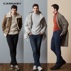 [CARNABY 캐너비]19 WINTER 남성 울 블렌딩 라이크라 본딩 데님 팬츠 3종 (남) with 알베르토 몬디