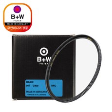 [정품] 슈나이더 B+W BASIC MRC 007 Clear 52mm BW필터, 1개