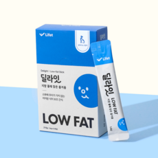 췌장염 저지방 간식 라이펫 딜라잇 low fat 스틱 (14g x 15) 강아지 고양이, 6팩, 210g - 강아지췌장염간식