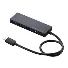 ELECOM USB USB3.1 Gen1 Type-C A 4 30cm MacBook iPad Surface GO Pro 7 Chromebook U3HC-A430BXBK, 1개