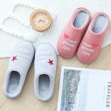 볼링화 2019면슬리퍼 여성겨울 가정용 미끄럼방지 통굽 보온 털 털추가 산후 실내캐비닛 커플용품 홈웨어 남자
