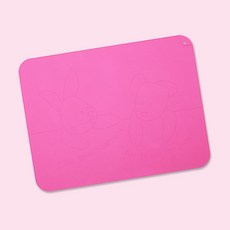 DIOME 실리콘 테이블 매트, 핑크, 1개
