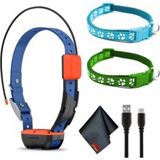 가민 알파 T20 GPS 개 추적 칼라 다색 LED 비콘 라이트가 있는 위치 청소용 천이 녹색 및 파란색 칼라가 범용 크기 번들