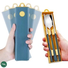 무소음 수저통 직장인 수저세트 도시락수저통, 1개