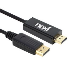 넥시 DP to HDMI 케이블 디스플레이포트 4K 30Hz 2m V1.2, NX-DPHD12-020M - hdmitodp1.2