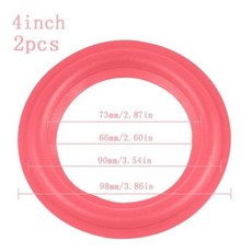 레드 스피커 폼 서라운드 수리 키트 노화 방지 서브 우퍼 링 교체 1 쌍, 4 Inches