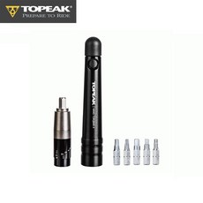 TOPEAK 토픽 공구 Nano Torqbar X 나노 토크바 휴대용 육각 토크 렌치 자전거 정비 용품 깔깔이 별 렌치, 블랙, 1개